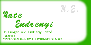 mate endrenyi business card