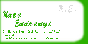 mate endrenyi business card